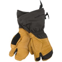 55%OFF 女性のスノースポーツ手袋 （男性と女性のための）防水、レザー - ブラックダイヤモンドゴアテックス（R）ガイドロブスターグローブ Black Diamond Equipment Gore-Tex(R) Guide Lobster Gloves - Waterproof Leather (For Men and Women)画像